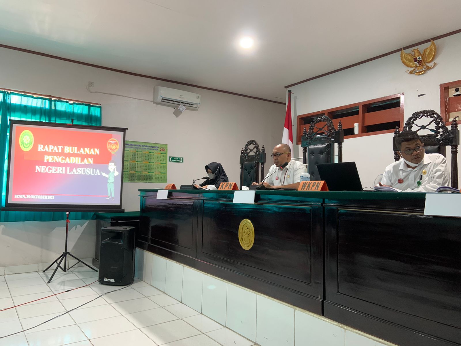 Rapat Bulanan Pengadilan Negeri Lasusua Periode Oktober 2021