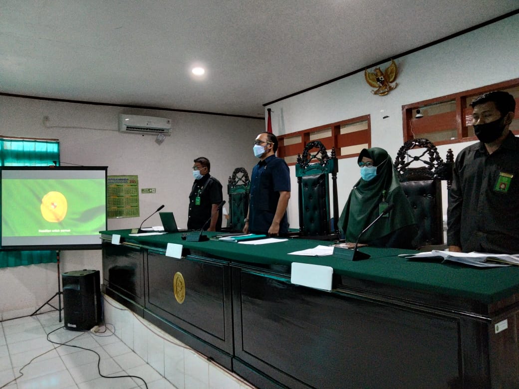 Rapat Bulanan Pengadilan Negeri Lasusua Periode Februari 2021 dan Sosialisasi & Evaluasi SOP tahun 2021 