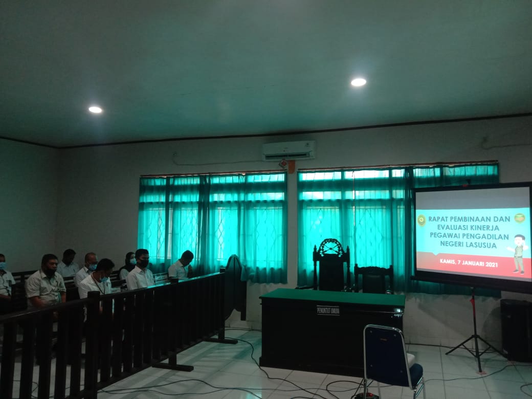 Rapat Pembinaan dan Evaluasi Kinerja Pegawai Periode Oktober - Desember 2020