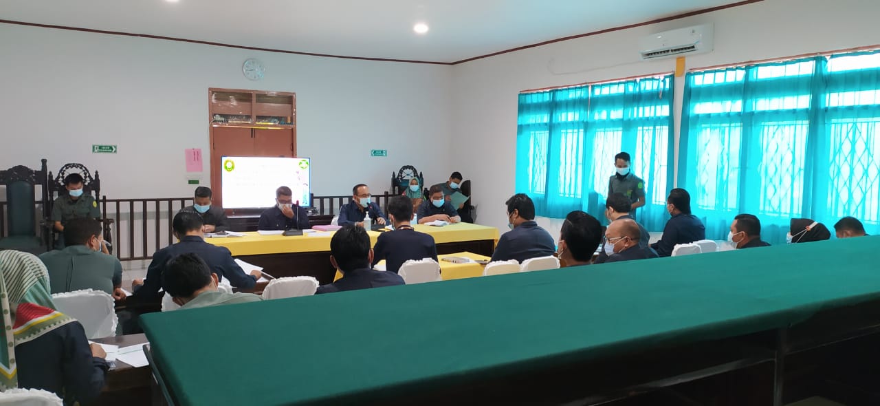 Rapat Bulanan Pengadilan Negeri Lasusua Periode April 2021