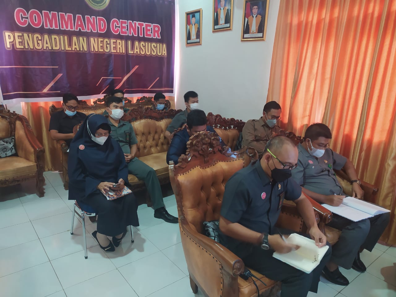 Rapat Koordinasi Bersama Pengadilan Tinggi Sulawesi Tenggara mengenai Pembinaan dan Pengawasan yang akan dilakukan pada Pengadilan Negeri Lasusua 